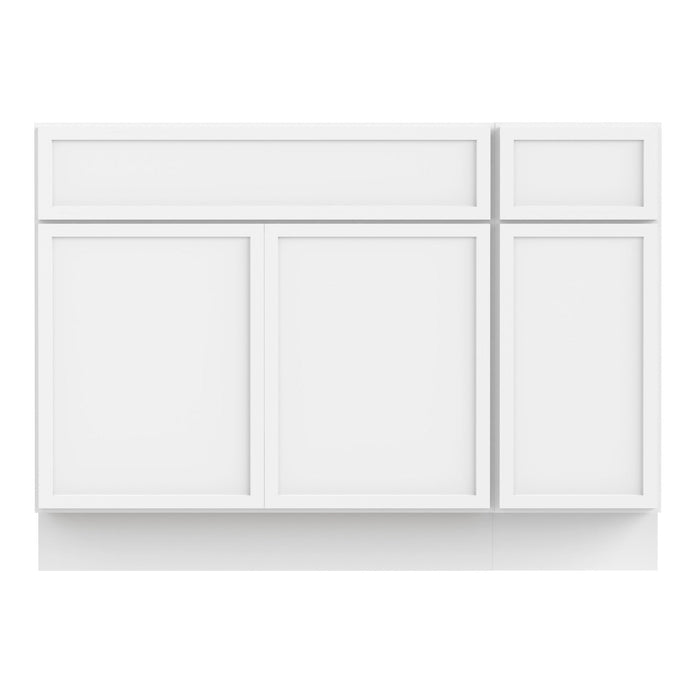 51" Plywood Bathroom Vanity Cabinet without Top - 1 Drawer & 3 Doors - HomeBeyond