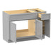 51" Plywood Bathroom Vanity Cabinet without Top - 1 Drawer & 3 Doors - HomeBeyond