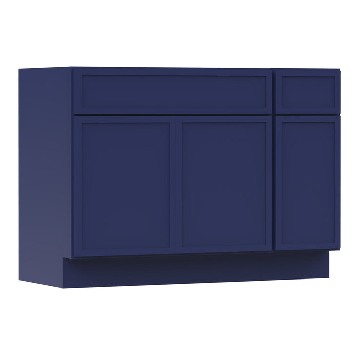 51" Plywood Bathroom Vanity Cabinet without Top - 1 Drawer & 3 Doors - HomeBeyond