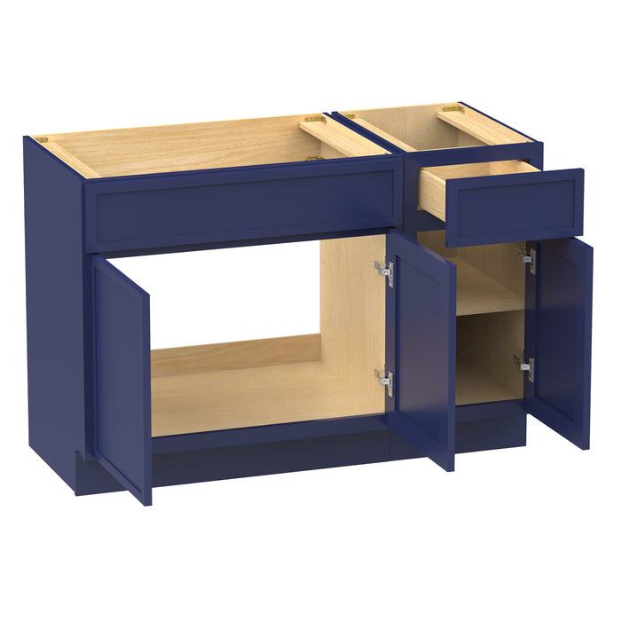 51" Plywood Bathroom Vanity Cabinet without Top - 1 Drawer & 3 Doors - HomeBeyond