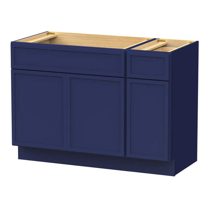 51" Plywood Bathroom Vanity Cabinet without Top - 1 Drawer & 3 Doors - HomeBeyond