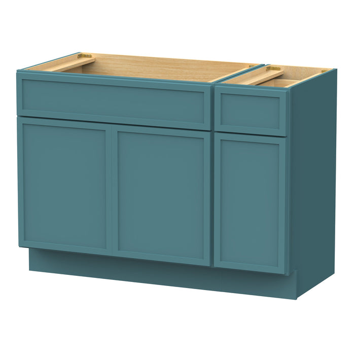 51" Plywood Bathroom Vanity Cabinet without Top - 1 Drawer & 3 Doors - HomeBeyond