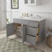 51" Plywood Bathroom Vanity Cabinet without Top - 3 Drawers & 1 Door - HomeBeyond
