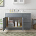 51" Plywood Bathroom Vanity Cabinet without Top - 3 Drawers & 1 Door - HomeBeyond