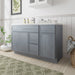 51" Plywood Bathroom Vanity Cabinet without Top - 3 Drawers & 2 Doors - HomeBeyond
