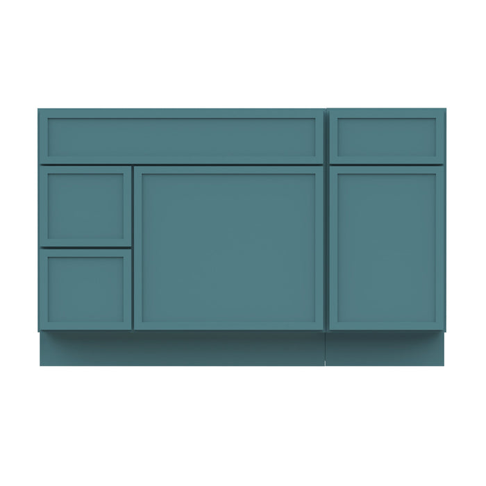 51" Plywood Bathroom Vanity Cabinet without Top - 3 Drawers & 2 Doors - HomeBeyond