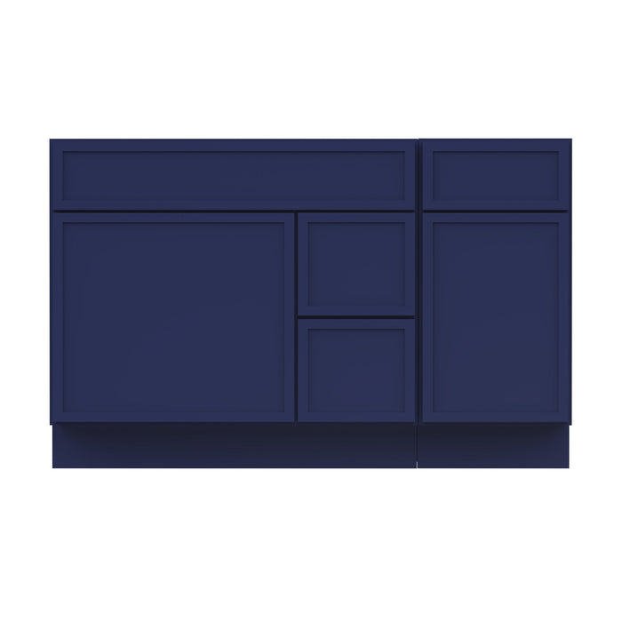 51" Plywood Bathroom Vanity Cabinet without Top - 3 Drawers & 2 Doors - HomeBeyond