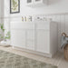 51" Plywood Bathroom Vanity Cabinet without Top - 3 Drawers & 2 Doors - HomeBeyond