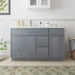 51" Plywood Bathroom Vanity Cabinet without Top - 3 Drawers & 2 Doors - HomeBeyond