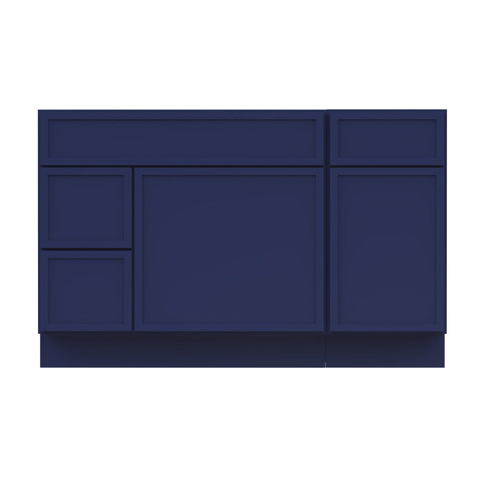 51" Plywood Bathroom Vanity Cabinet without Top - 3 Drawers & 2 Doors - HomeBeyond