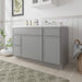 51" Plywood Bathroom Vanity Cabinet without Top - 3 Drawers & 2 Doors - HomeBeyond