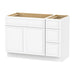 51" Plywood Bathroom Vanity Cabinet without Top - 3 Drawers & 2 Doors - HomeBeyond