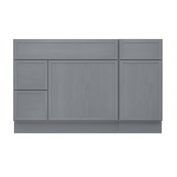 51" Plywood Bathroom Vanity Cabinet without Top - 3 Drawers & 2 Doors - HomeBeyond