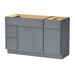51" Plywood Bathroom Vanity Cabinet without Top - 3 Drawers & 2 Doors - HomeBeyond