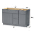 51" Plywood Bathroom Vanity Cabinet without Top - 3 Drawers & 2 Doors - HomeBeyond