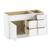 51" Plywood Bathroom Vanity Cabinet without Top - 5 Drawers & 1 Door - HomeBeyond