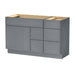 51" Plywood Bathroom Vanity Cabinet without Top - 5 Drawers & 1 Door - HomeBeyond