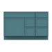 51" Plywood Bathroom Vanity Cabinet without Top - 5 Drawers & 1 Door - HomeBeyond