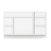 51" Plywood Bathroom Vanity Cabinet without Top - 5 Drawers & 1 Door - HomeBeyond