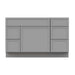 51" Plywood Bathroom Vanity Cabinet without Top - 5 Drawers & 1 Door - HomeBeyond