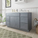 51" Plywood Bathroom Vanity Cabinet without Top - 5 Drawers & 1 Door - HomeBeyond