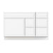 51" Plywood Bathroom Vanity Cabinet without Top - 5 Drawers & 1 Door - HomeBeyond