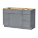 51" Plywood Bathroom Vanity Cabinet without Top - 5 Drawers & 1 Door - HomeBeyond