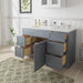 51" Plywood Bathroom Vanity Cabinet without Top - 5 Drawers & 1 Door - HomeBeyond