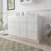 51" Plywood Bathroom Vanity Cabinet without Top - 5 Drawers & 1 Door - HomeBeyond