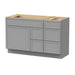 51" Plywood Bathroom Vanity Cabinet without Top - 5 Drawers & 1 Door - HomeBeyond