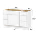 51" Plywood Bathroom Vanity Cabinet without Top - 5 Drawers & 1 Door - HomeBeyond