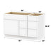 51" Plywood Bathroom Vanity Cabinet without Top - 5 Drawers & 1 Door - HomeBeyond