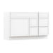 51" Plywood Bathroom Vanity Cabinet without Top - 5 Drawers & 1 Door - HomeBeyond