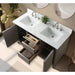 54" Double Sink Bathroom Vanity with Engineered Marble Top - HomeBeyond