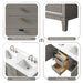 54" Double Sink Freestanding Bath Vanity Cabinet with White Engineered Marble Top - HomeBeyond