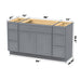 54" Modern Freestanding Birch & Plywood Bathroom Vanity Base Only – Shaker Style Storage Cabinet with 6 Drawers & 2 Soft-Closing Doors VA41123-30-123 - HomeBeyond