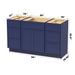 54" Modern Freestanding Birch & Plywood Bathroom Vanity Base Only – Shaker Style Storage Cabinet with 6 Drawers & 2 Soft-Closing Doors VA41153-24-153 - HomeBeyond