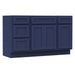 54" Modern Freestanding Plywood Bathroom Vanity Base Only – Shaker Style Storage Cabinet with 4 Drawers & 3 Doors VA40153-24-151 - HomeBeyond