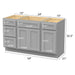 54" Modern Freestanding Plywood Bathroom Vanity Base Only – Shaker Style Storage Cabinet with 4 Drawers & 3 Doors VA40153-24-151 - HomeBeyond