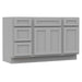 54" Modern Freestanding Plywood Bathroom Vanity Base Only – Shaker Style Storage Cabinet with 4 Drawers & 3 Doors VA40153-24-151 - HomeBeyond