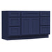 54" Modern Freestanding Plywood Bathroom Vanity Base Only – Shaker Style Storage Cabinet with 6 Drawers & 2 Doors VA153-24-153 - HomeBeyond
