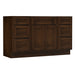 54" Modern Freestanding Plywood Bathroom Vanity Base Only – Shaker Style Storage Cabinet with 6 Drawers & 2 Doors VA153-24-153 - HomeBeyond