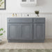 54" Oak Bathroom Vanity Cabinet without Top - 1 Drawer & 3 Doors - HomeBeyond