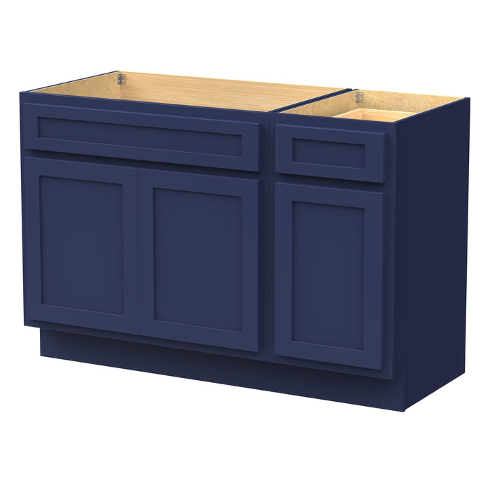 54" Oak Bathroom Vanity Cabinet without Top - 1 Drawer & 3 Doors - HomeBeyond