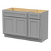 54" Oak Bathroom Vanity Cabinet without Top - 1 Drawer & 3 Doors - HomeBeyond