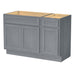 54" Oak Bathroom Vanity Cabinet without Top - 1 Drawer & 3 Doors - HomeBeyond