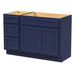 54" Oak Bathroom Vanity Cabinet without Top - 3 Drawers & 2 Doors - HomeBeyond