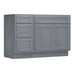 54" Oak Bathroom Vanity Cabinet without Top - 3 Drawers & 2 Doors - HomeBeyond