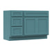 54" Oak Bathroom Vanity Cabinet without Top - 3 Drawers & 2 Doors - HomeBeyond