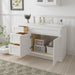 54" Oak Bathroom Vanity Cabinet without Top - 3 Drawers & 2 Doors - HomeBeyond